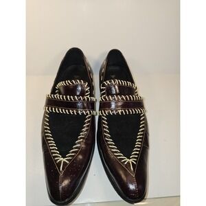 FiesdFIESSO by AURELIO GARCIA Size‎ 9 Men's Dark Brown Leather Slip On Loafers